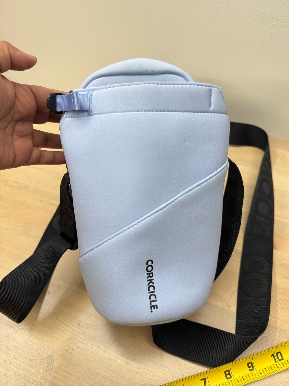 Corkcicle Pale Blue Crossbody Bottle Carrier